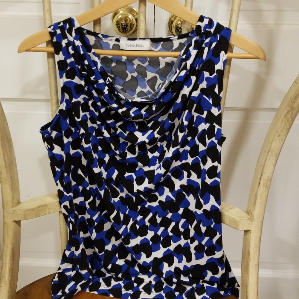 Black Blue and White dress shirt